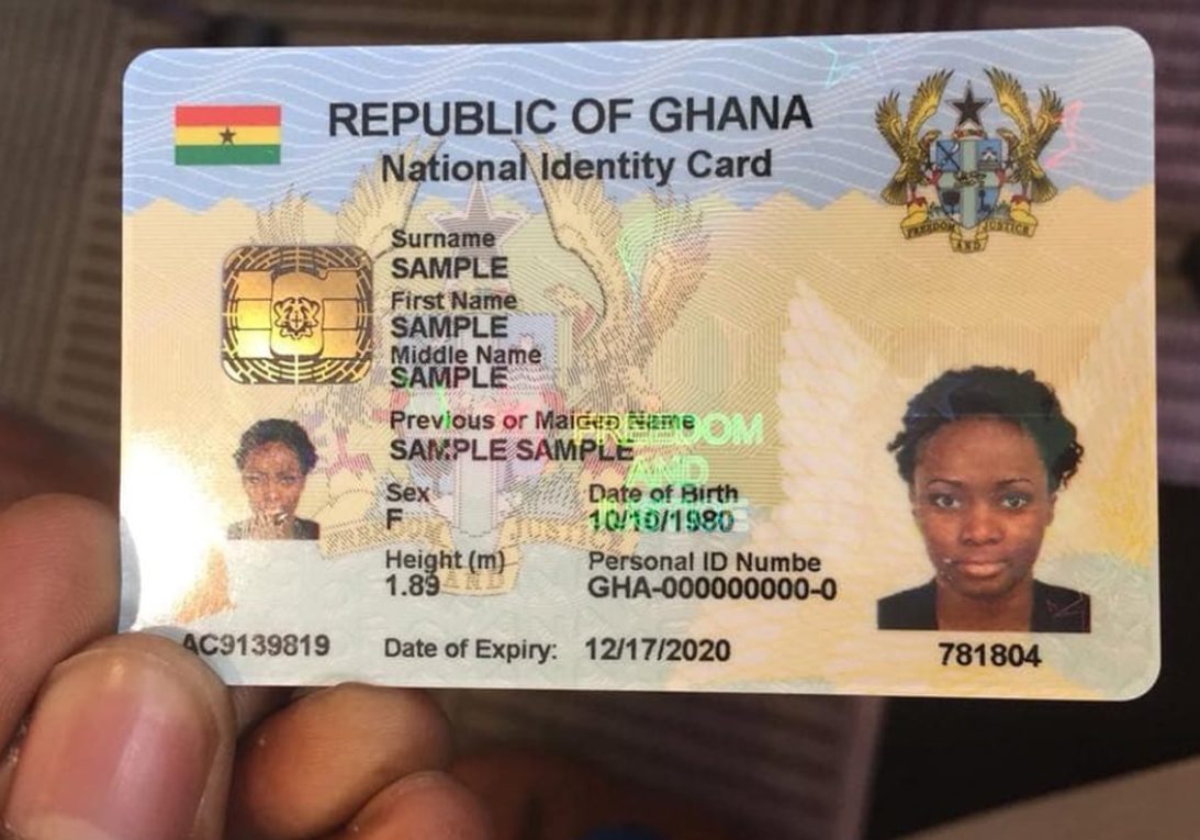 sample Ghana card